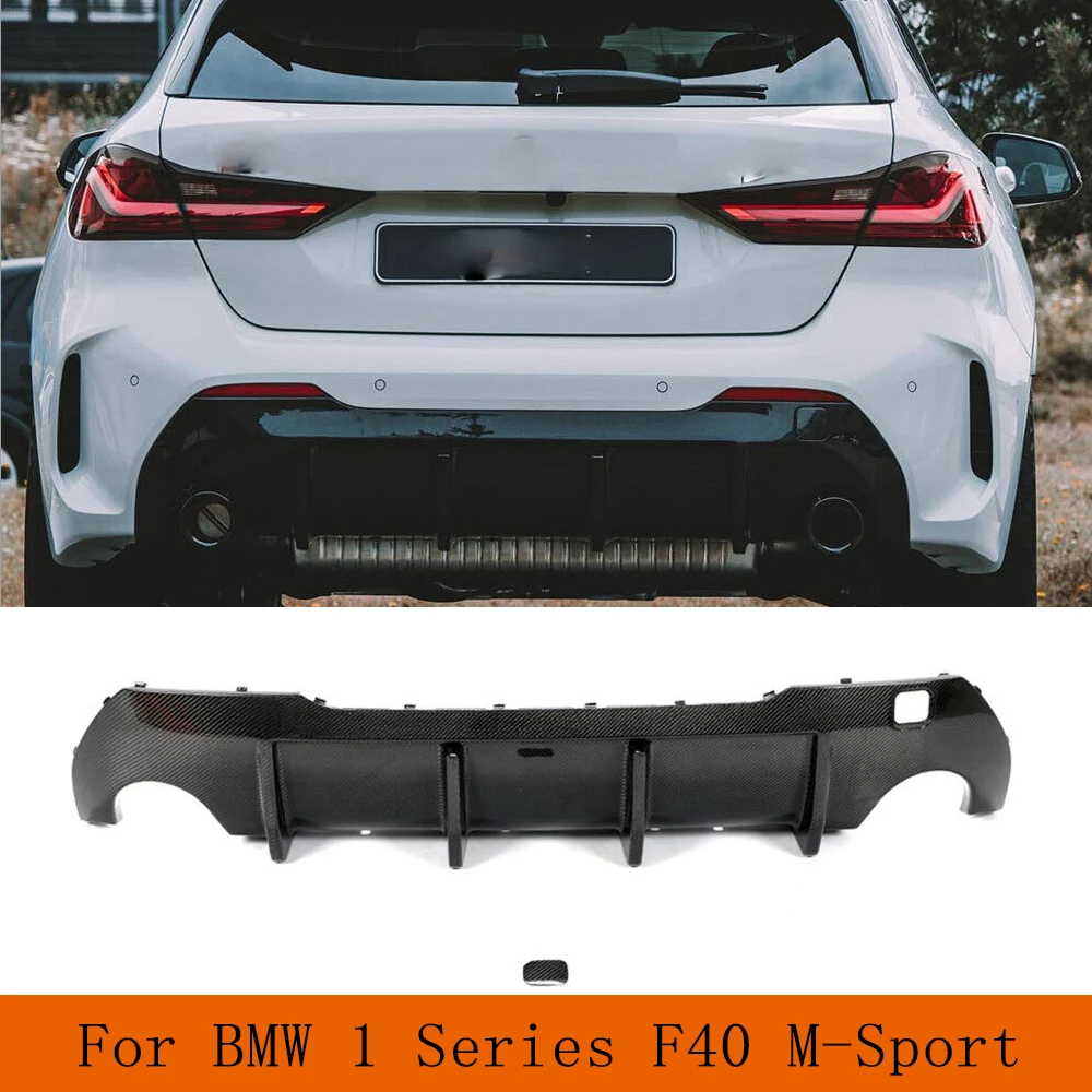 Difusor De Parachoques Trasero Para BMW Serie 1 F20 F21 M Sport 2012-2014 - ABS Negro Brillante, Ajuste Perfecto