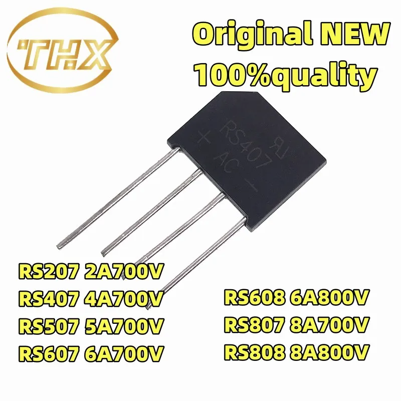 10PCS Rectifier Bridge, RS207, RS407, RS507, RS607, RS608, RS807, RS808, 10Pi&egrave;ces