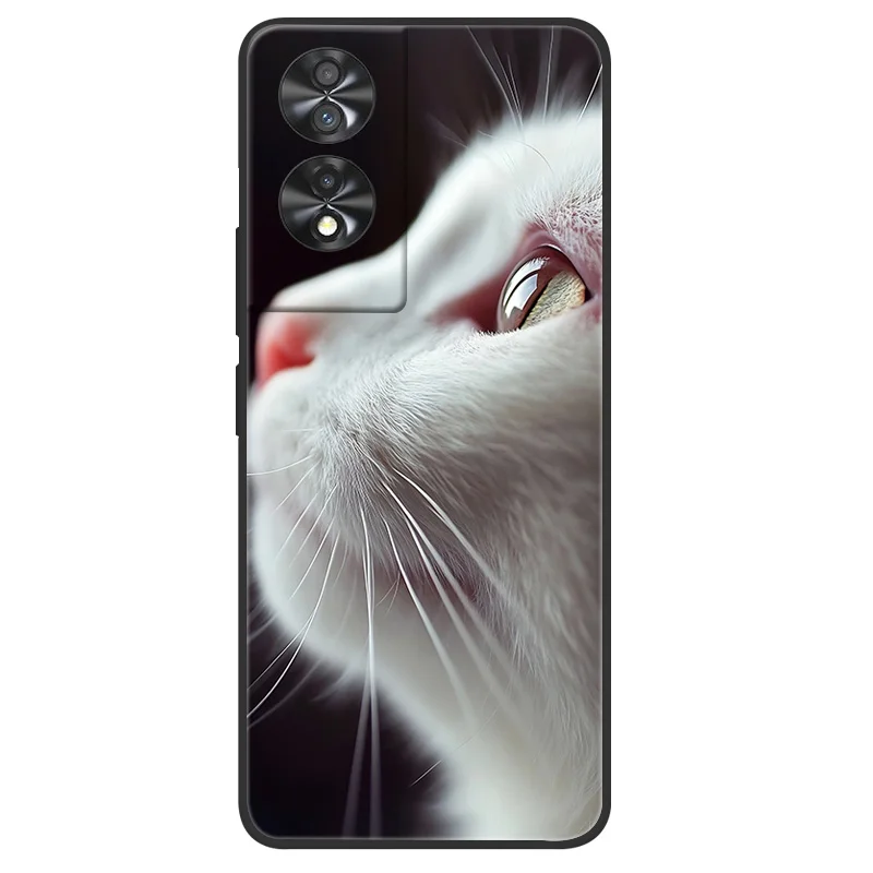 Elegant Marble Soft Matte Silicone Phone Case - Full Coverage Design, 6.78''
