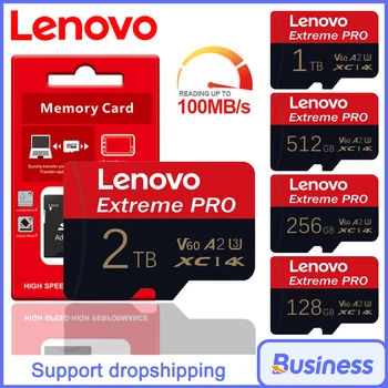 Lenovo 2TB 1TB Micro TF/SD Card Class 10 SD Card 256GB Memory Card 128GB 512GB TF Card Free For Shipping Cameras /tablet/Drone