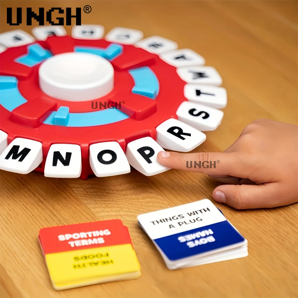 UNGH Basta Tapple Word Game Fast-Paced Board Great All Ages Version Quick Thinking Letter Pressing Family Party Board Game 2