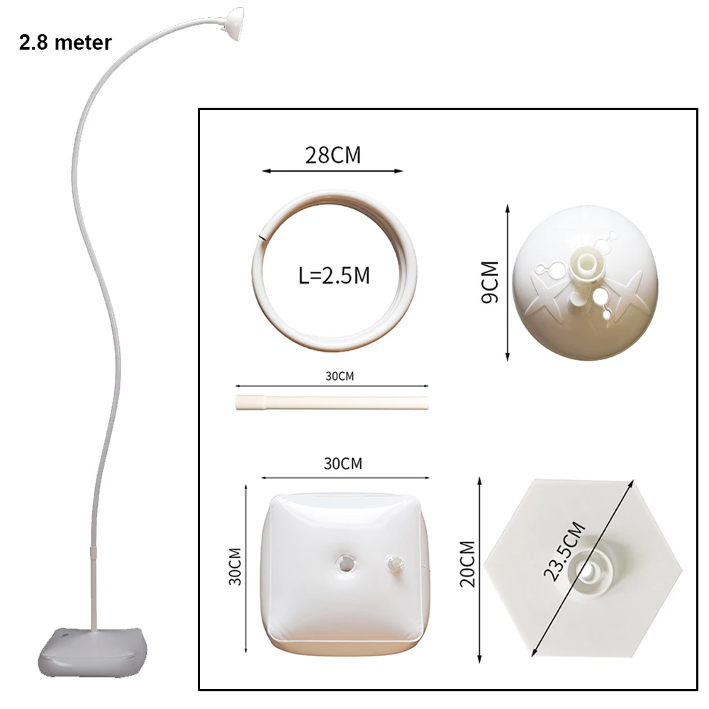 Description Picture 4 of itemBalloon Stand Deformable Balloon Sticks Holder with Base Adjustable Balloon Columns Baby Shower Birthday Wedding Party Decors