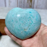 High Quality Natural Crystal Amazonite Heart Flashy Gemstones Healing Polished Mineral Energy Home Decorations Gift 1