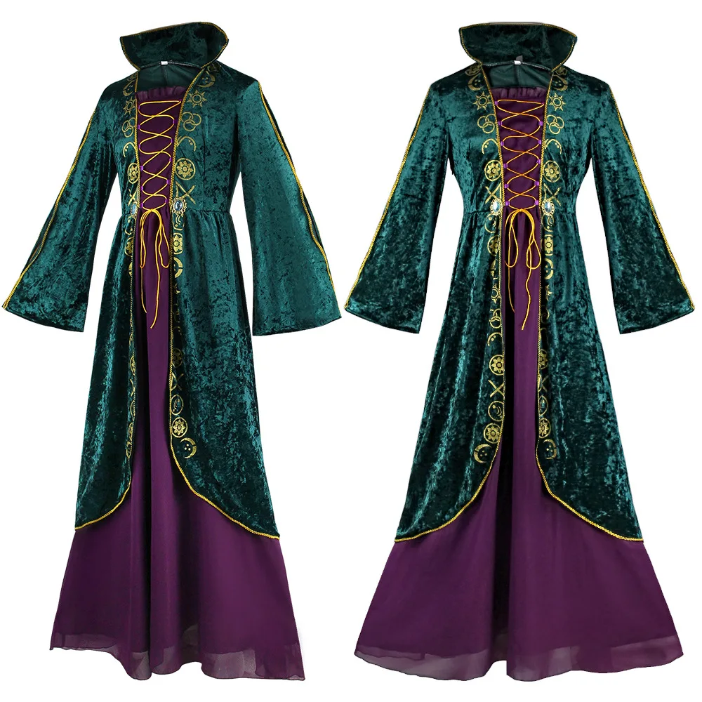 

Костюм хокуса для детей и взрослых Winifred Sanderson, костюм для косплея, наряд, Униформа, костюм для Хэллоуина, карнавала