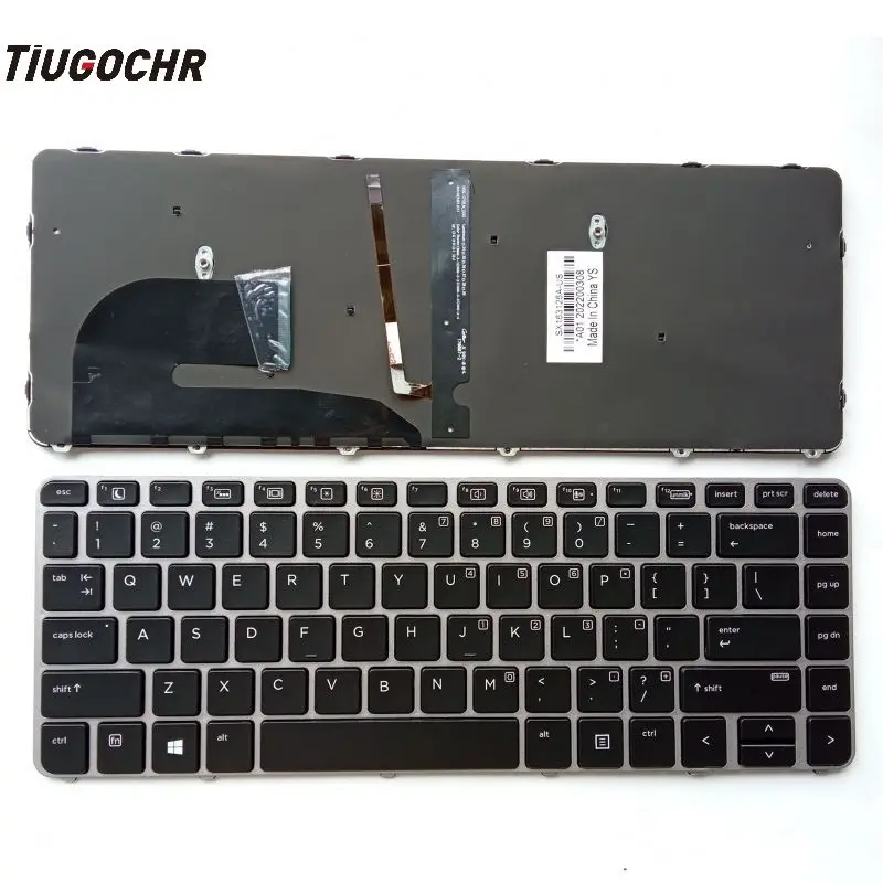 Nuovo Hp Elitebook 745 G3 745 G4 840 G3 840 G4 Retroilluminata Tastiera Degli Stati Uniti Senza Puntatore
