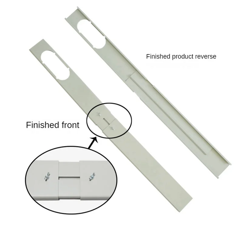 A52Q-6PCS 에어컨 액세서리 용 조정 가능한 휴대용 창 키트 플레이트 에어컨 창 Attachment-55CM