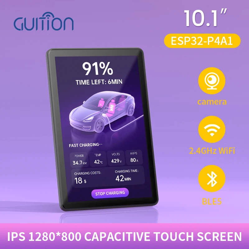 รูปสินค้า บอร์ดพัฒนา ESP32P4 หน้าจอสัมผัส Xiaozhi C6 10.1 นิ้ว