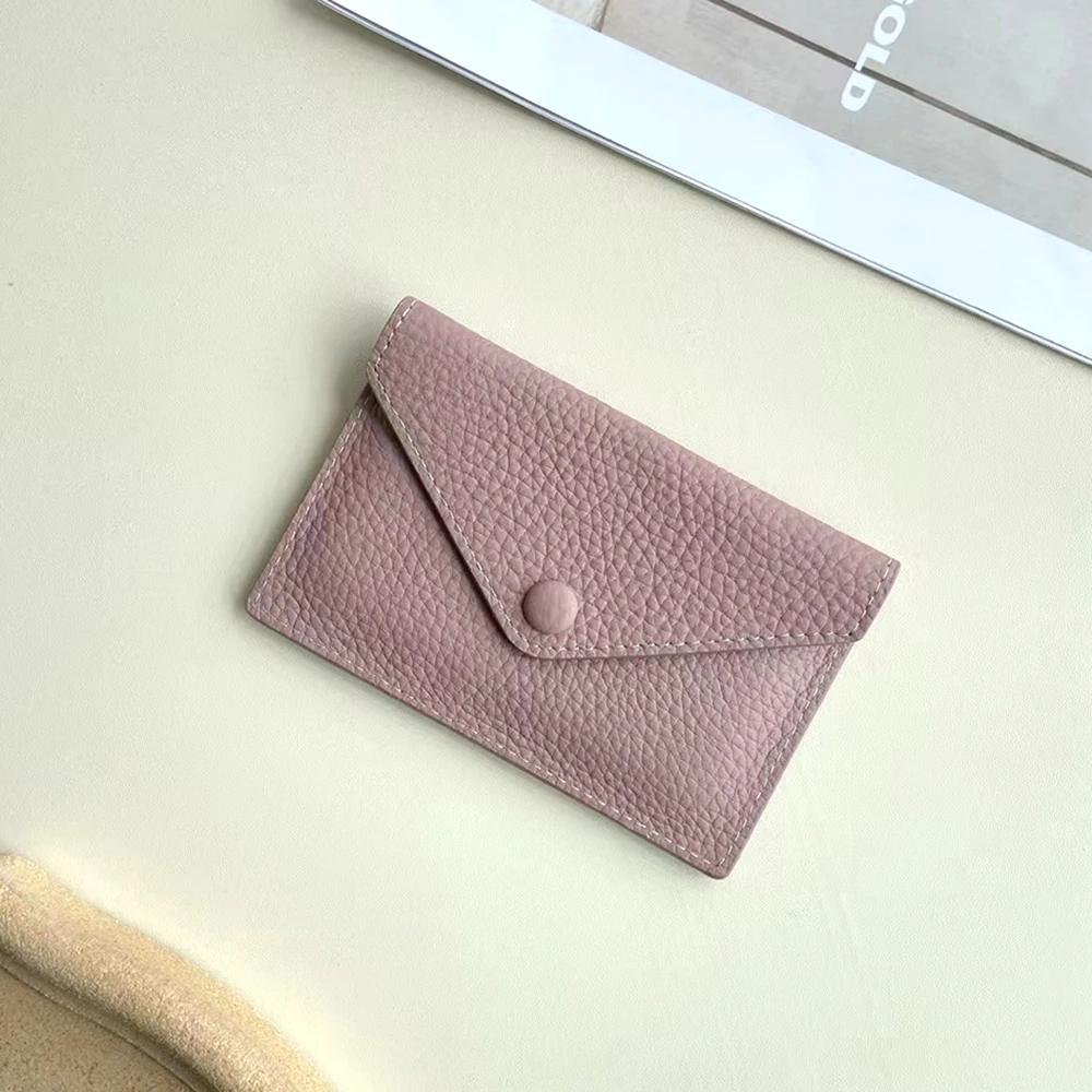 Portafoglio Donna In Pelle PU Con Iniziali Personalizzate – Stampa Oro, Ultrasottile, 6 Scomparti, Porta Carte Minimale