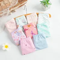 6 pièces/lot sous-vêtements pour enfants bébé filles culottes coton imprimé fleuri tout-petits Shorts slips mignon enfant culottes enfants caleçons 2