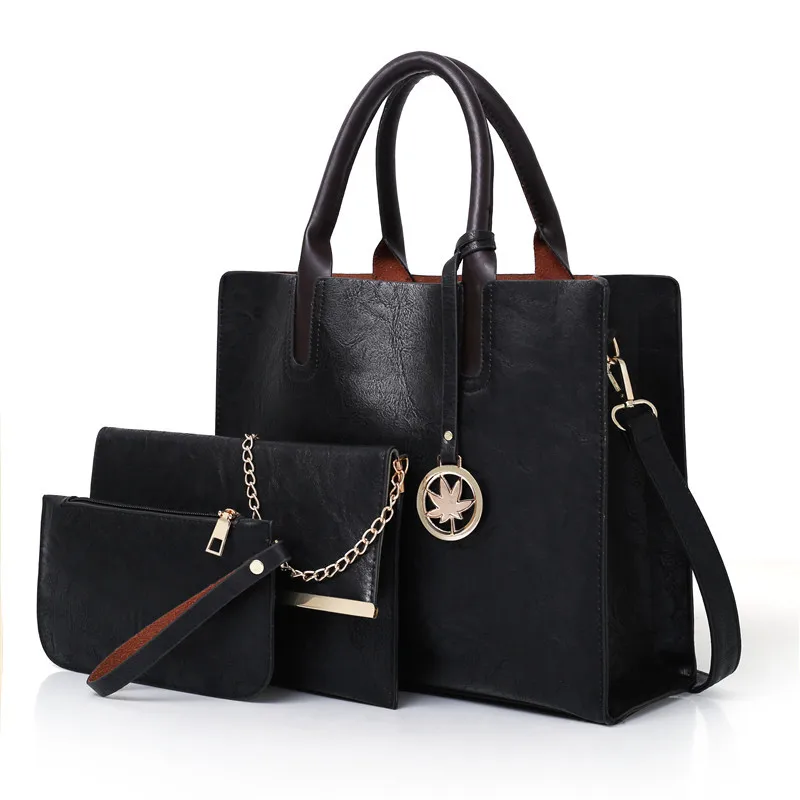 Large Capacity Women Tote Bag Set Mother Daughter Bag Multi-Function Shoulder Bag Organizer
