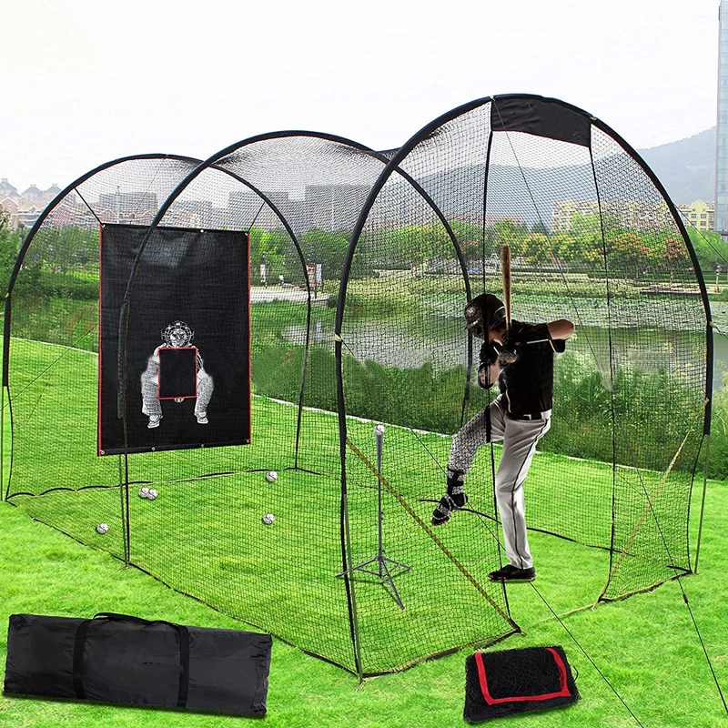 New Baseball Batting Cage Portable Baseball Softball Batting Cage Net Fortress Ultimate with Bracket Net
