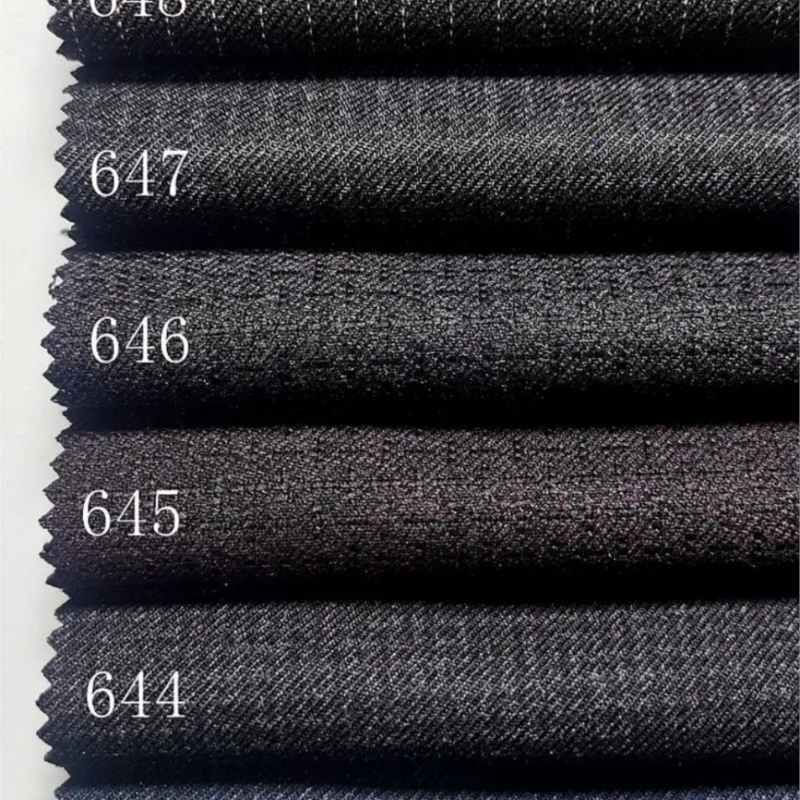 Thick anti-wrinkle plaid striped clothing fabric autumn/winter suit pants skirt trench coat vest