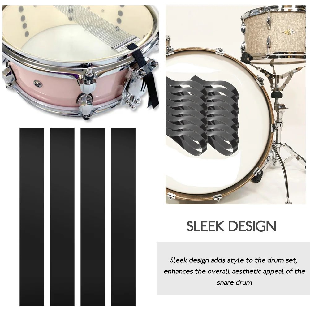 4pcs Snare Drum Wire Straps Transparent 22CM Musical Instrument Parts Accessories Percussion Components Replacement