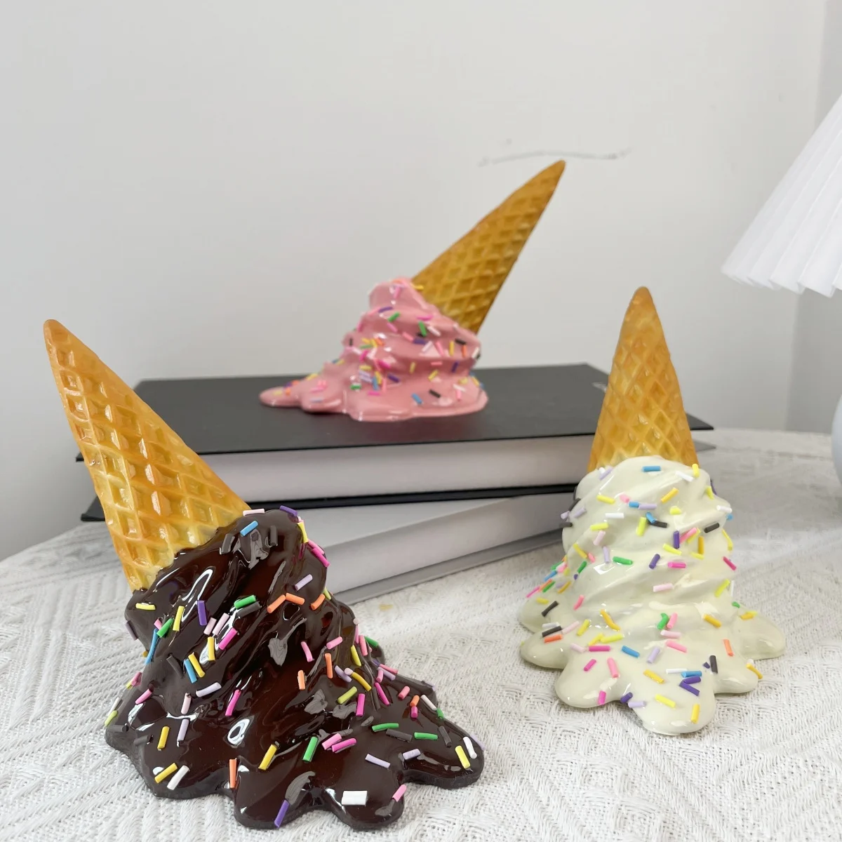 1 Piece Set of PVC Material Simulated ice Cream candy Needle Model For Falling Home Decoration, Parody Prop