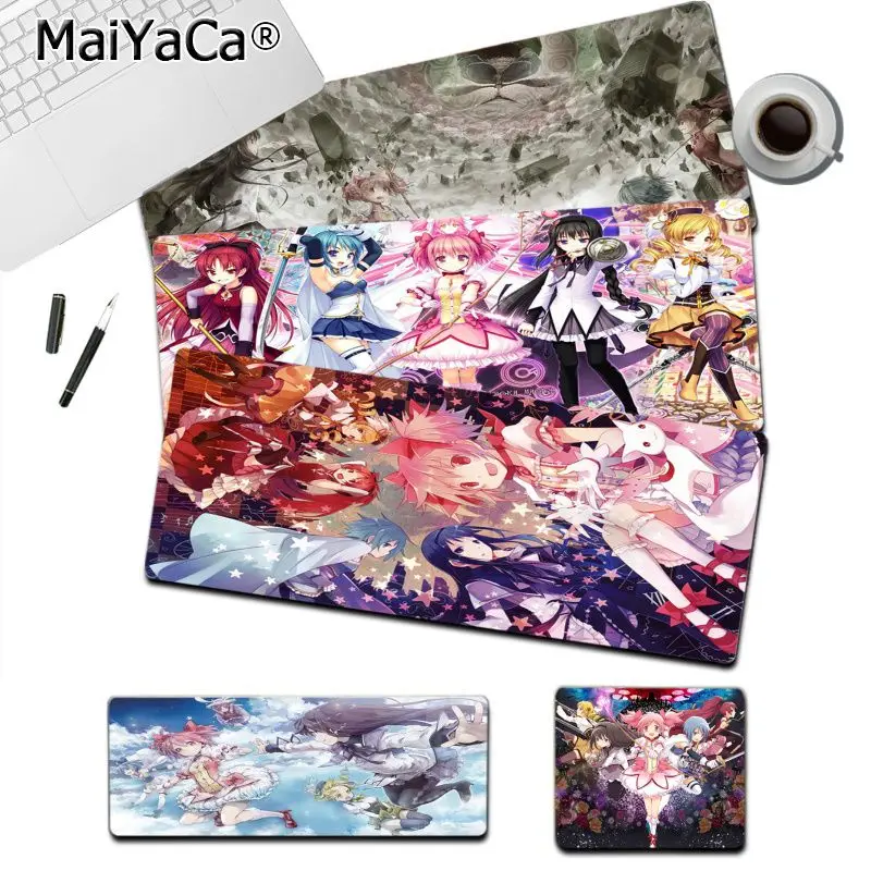 

Puella Magi Madoka Magica Mousepad New Rubber Mouse Durable Desktop Mousepad Size For Game Keyboard Pad For Gamer