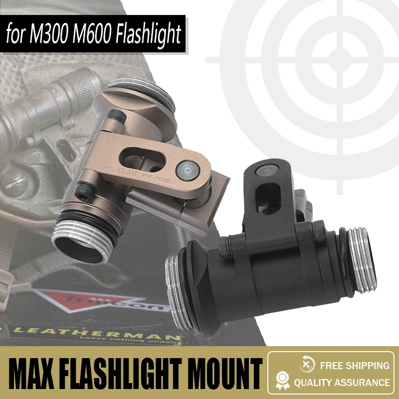 

Tactical SS MAX Helmet Mount for SF M300 M600 Scout Flashlight KIJI K1 IR Illuminator fit OPS-CORE Helmet Picatinny Rail