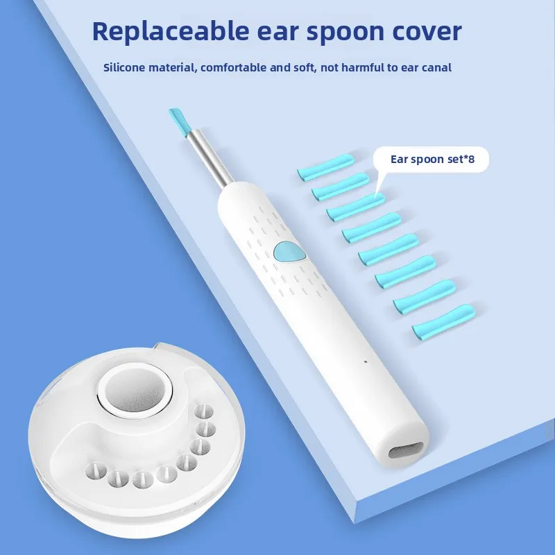 Smart Visual Ear Cleaner Set with Camera 1080P Ear Sticks Ear Wax Removal Tool WIFI Connection HD LED Lights Earpick Endoscope