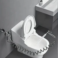 สายฉีดชำระแบบยืดหดได้ 1 ชิ้น สายฉีดชำระแบบป้องกันการระเบิด ท่อสปริงขยายได้ ท่อน้ำเข้าแบบน้ำร้อนและน้ำเย็น 4