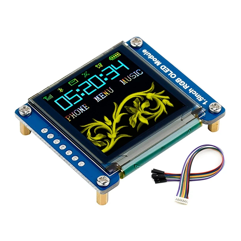 Waveshare 1 5inch rgb oled screen display module ssd1351 driver 128x128