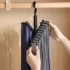 Adjustable Tie Organizer Independent Storage High Capacity Deformable Drying Rack Tie Organizer Vertical Seamless One Thing 4