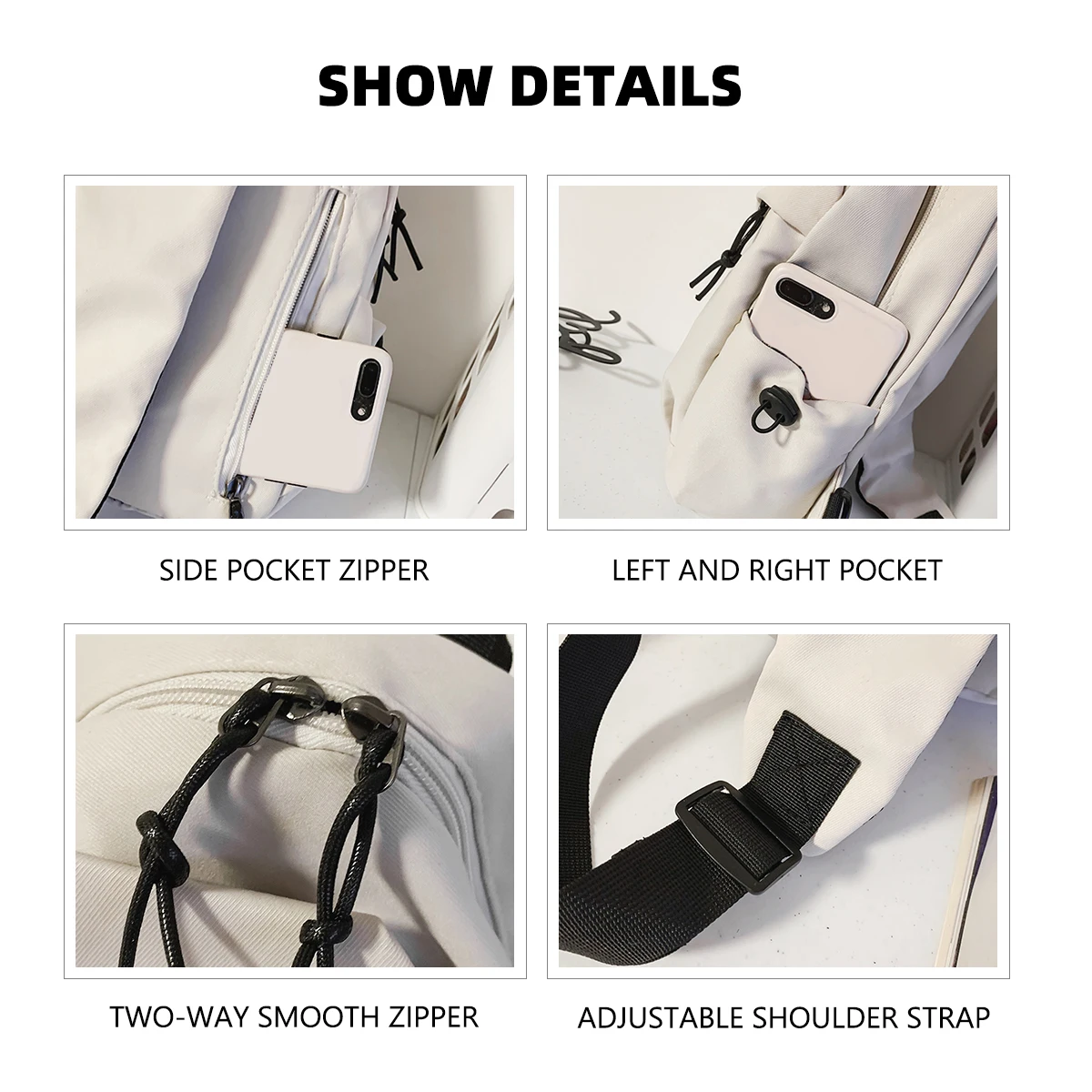 Crossbody Bag Men's Single Shoulder Small Backpack Chest Bag Women's Cycling Sports Mountain Climbing Boys Tablet Lightweight Mo