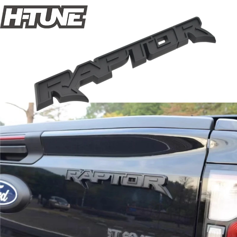 Rear Tailgate Raptor Logo Sticker 3D Decorative RAPTOR Modified Emblem ...