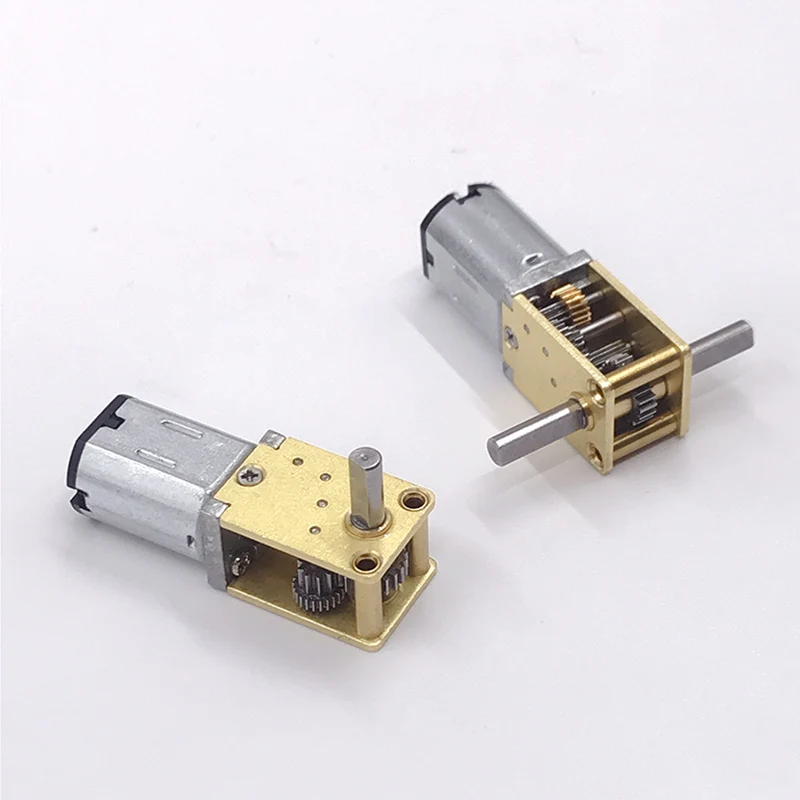 N20 풀 메탈 기어 박스 모터 신호/이중 샤프트/긴 샤프트 DC 3V 6V 12V 4RPM-381RPM 저속 대형 토크 DIY Eletric Lock
