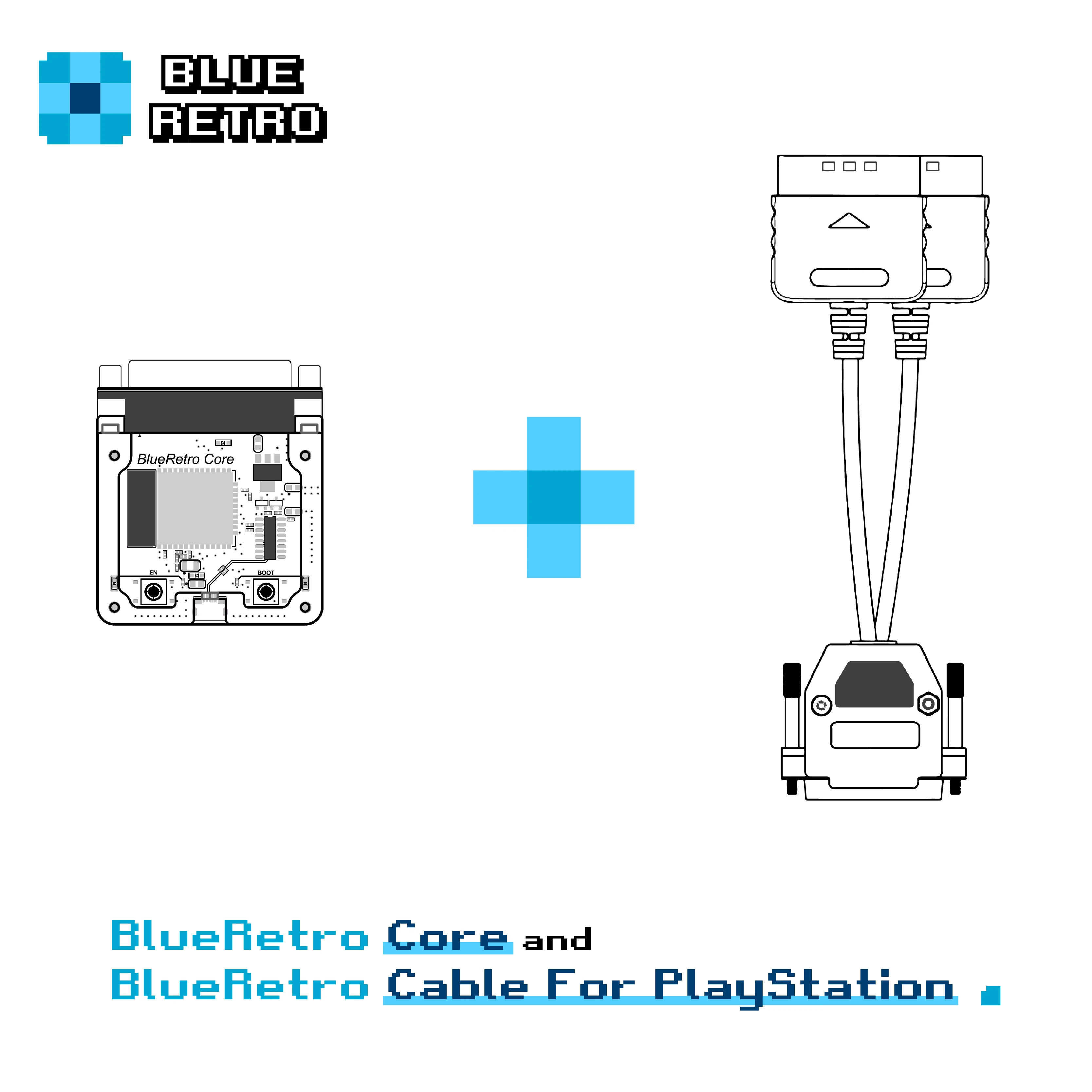 Blueretro-conversor Controlador sem Fio Receptor Bluetooth Adaptador para Playstation Controlador de Jogo Ps1 2 - Image 6