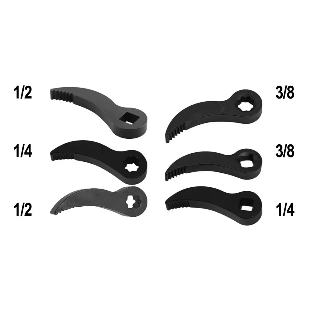 Newest Sale 6 PCS 1/2inch+3/8inch+1/4inch Pry Bar Wrench Kit Steel Tools For Tight Spaces Special Disassembly Tool Accessories