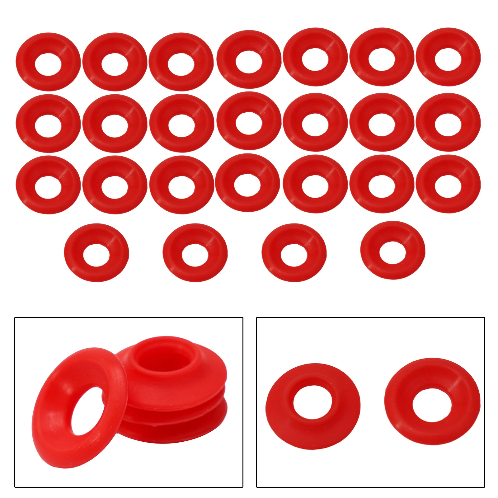 25Pcs Silicones Rubber Gaskets Washers Backs For Grolsch Cap Swing Top Bottle Cap Homes Brew Beer Sodas Bottle Seal Accessory