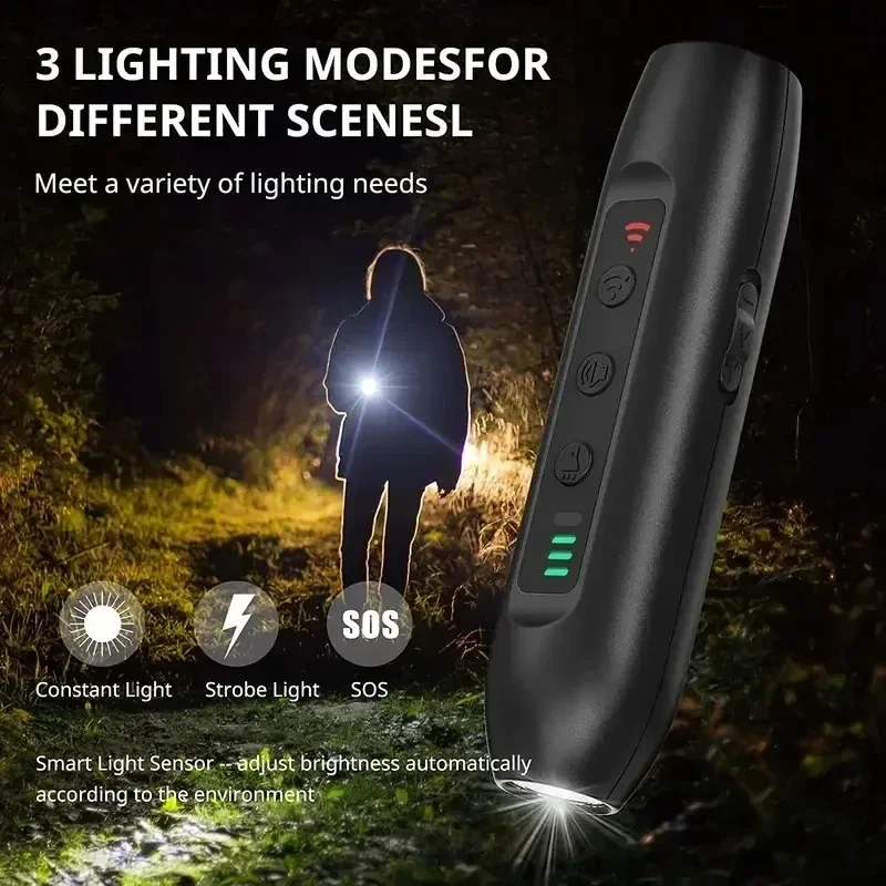 Ultrasonic Pet Dog Repellent Portable Handheld Anti Bite and Anti Barking Drive Stick with LED Flashlight Pet Repellent 4