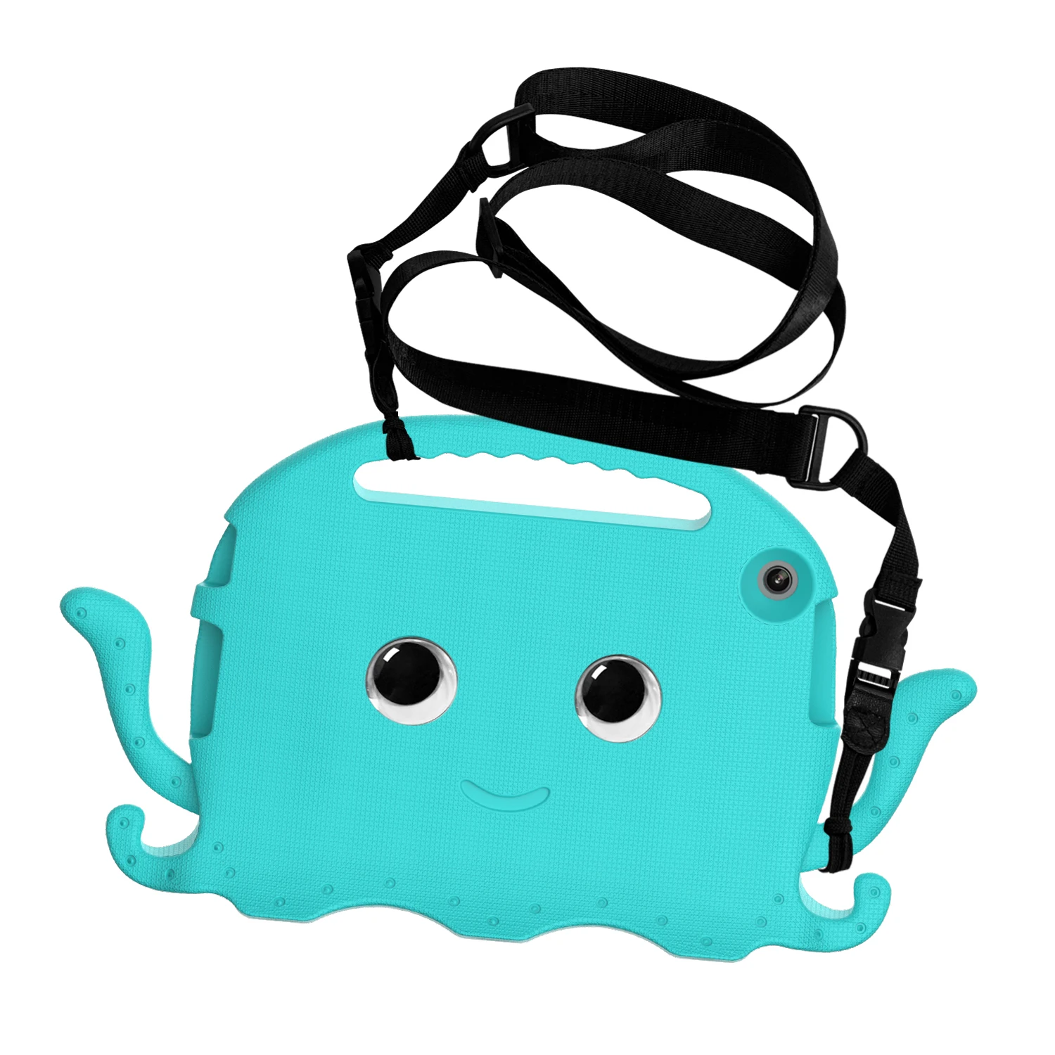 Children's Washable EVA Octopus Tablet Case with Strap - Cartoon Cover