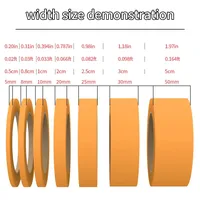 Yellow Masking Tape Adhesive Tape Textured Paper Car Paint Decoration Seamless Hand Tear Without Mark For Painting Tape 2