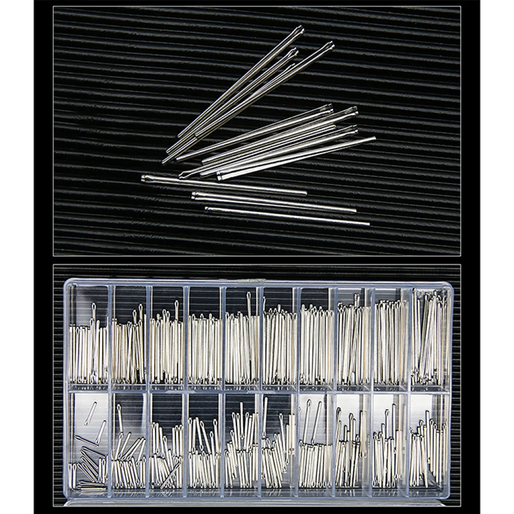 

300pcs Metal Watch Band Link Pins Bar Stainless Steel Strap Repair Tools 0.8/0.9/1.0mm Accessories