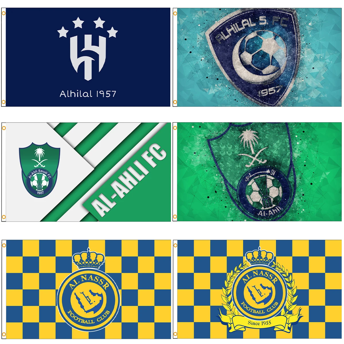 Flagdom 90 X150Cm 3 X5Ft Arabia Saudita City Football Competition Flag Banner Stampato In Poliestere Per La Decorazione (Jeddah,Riyadh)