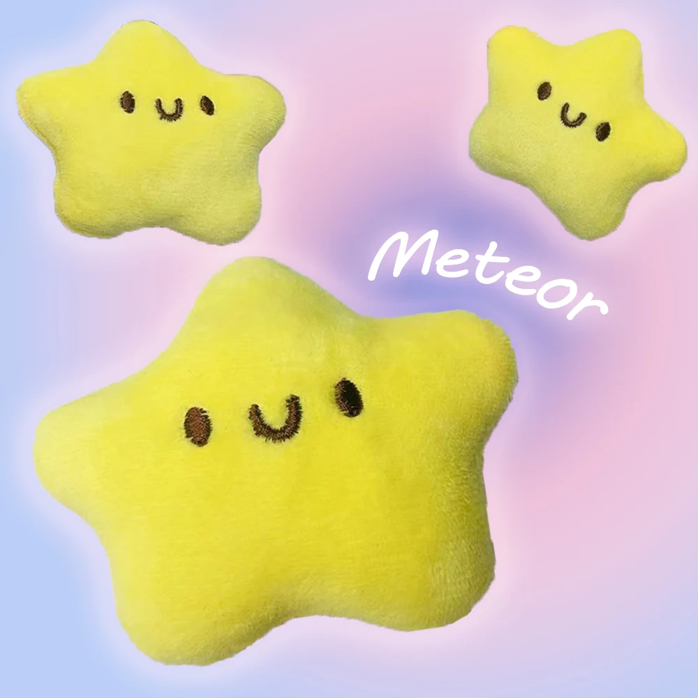 Moving meteor keychain creative doll pendant school bag crossbody bag pendant keychain
