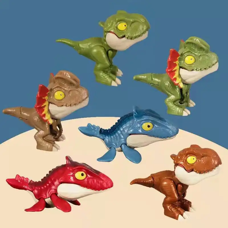 Mini Jurassic World Finger Dinosaur Tyrannosaurus Model Anime Action Figure Kids Boys Toys for Children Joint Move Gift | Игрушки и