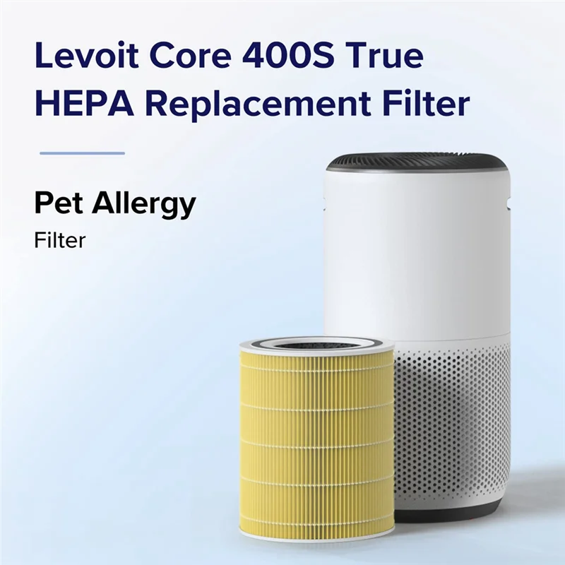 LEVOIT Core 400S & 400S-RF 공기 청정기, H13 True HEPA 및 활성탄 필터용 A65Z 1 PCS 필터 교체 부품