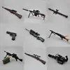 1/6 Soldier Weapon Accessories Assembly Puzzle Model Gatling M82A1 Sniper Rifle Desert Eagle Pistol Military Educational Toys 1