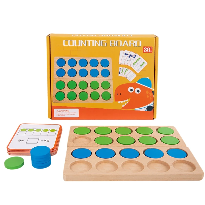 Обучающее пособие FBIL с 10-ю ячейками детская математика цифры чувство просвещения