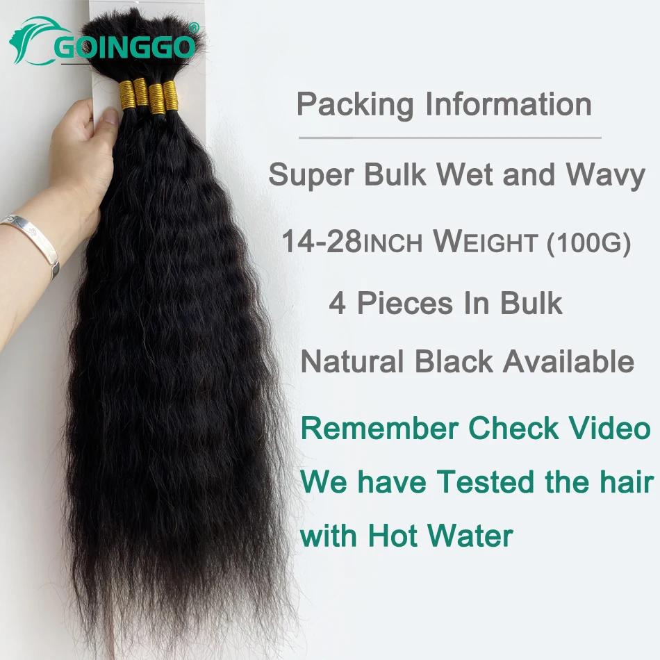 Human Braiding Hair Braiding Hair Extensions Human Hair Extensions Human Hair Braiding 4Pcs/100G 14-28Inch