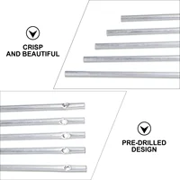 25/30Pcs Different Length Wind Chime Tubes Set Silver Tone Empty Wind Chime Making Kit For Home Decoration DIY Wind Chime Tubes 2
