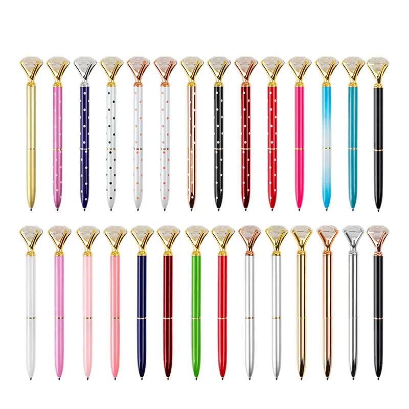 

74Pcs Crystal Diamond Pen Diamond Ballpoint Bling Rhinestone Pen Black Inks Pens for School Office Writing Supplies, Christmas