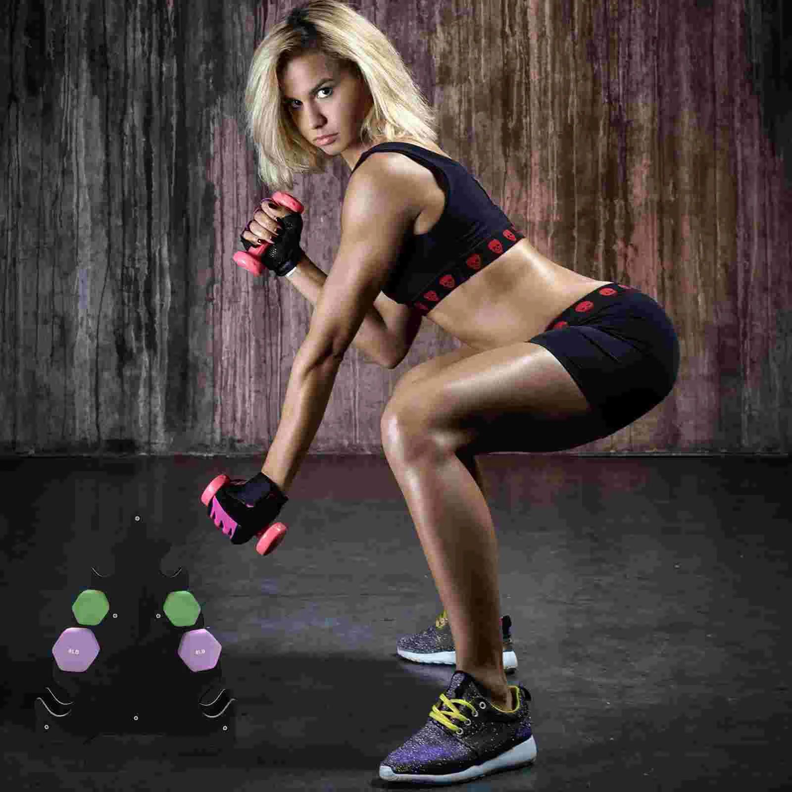 Dumbbell Rack Fitness Equipment Storage Rack Adjustable Shelving Brackets Gym Accessories Triangle Shaped Stand Practical Shelf Pp