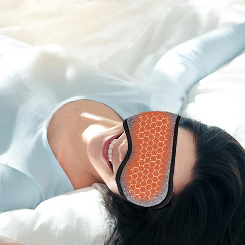 3D Eye Protection Steam Eye Mask Electric Heating Hot Intelligent Heating Sleep Shading USB Connection 2