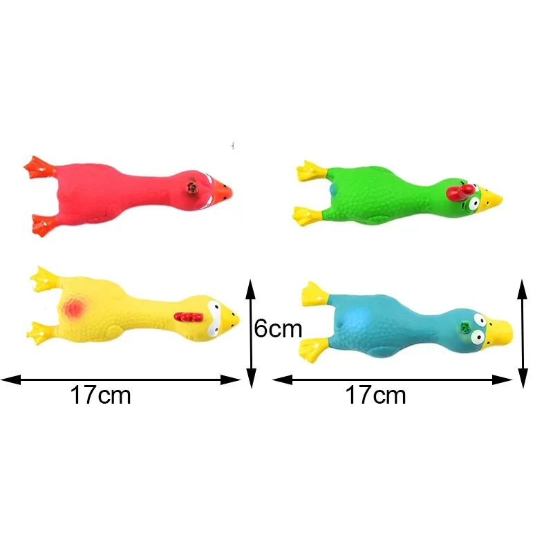 Squeaky Dog Rubber Toys Bite Resistant Dog Latex Chew Toy Animal Shape Puppy Sound Toy Pet Supplies For Small Medium Large Dog 4