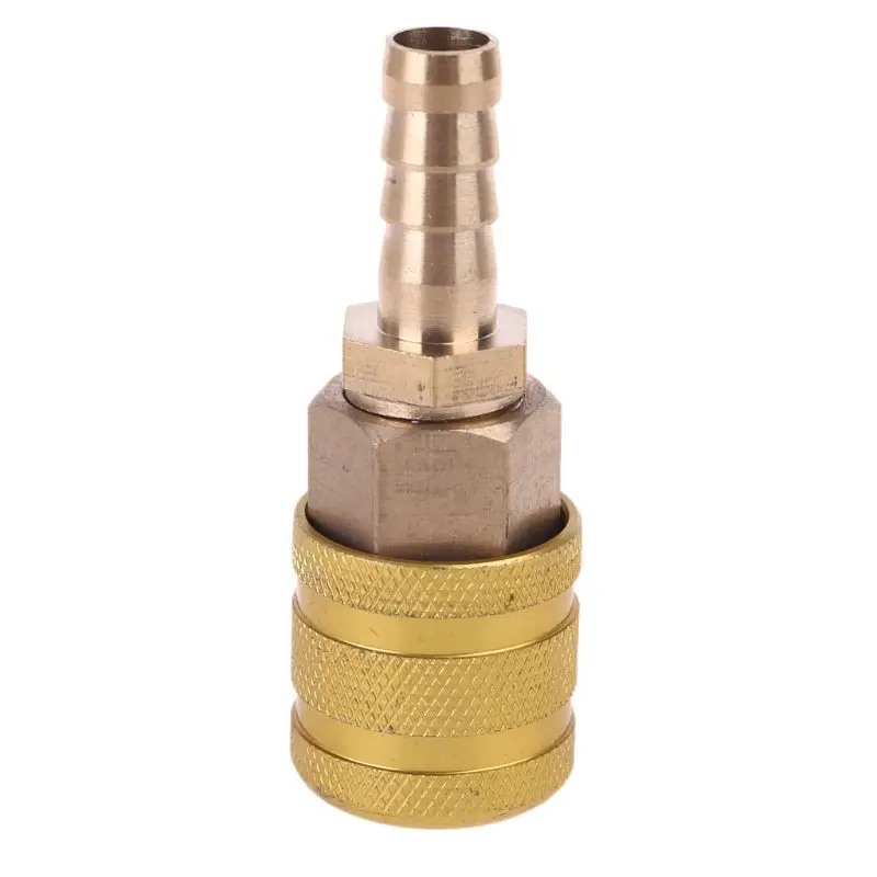 

Brass 1/4-Inch NPT Male Industrial Air Hose Quick Adapter Air Coupler and 8mm Plug Air Compressor Fittings AOS