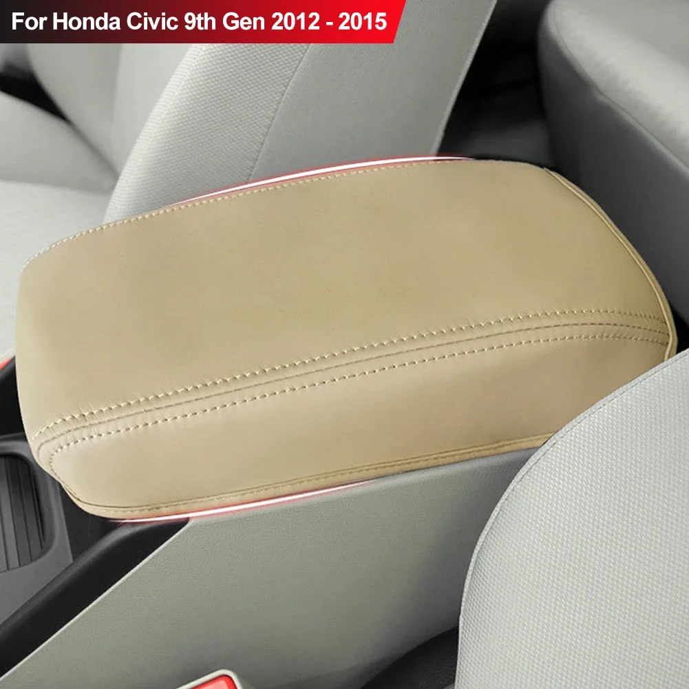 Auto Armlehne Box Mittel konsole Deckel Armlehne Abdeckung Innen Mikro faser Leder Abdeckung für Honda Civic 9. Generation 2012-2015