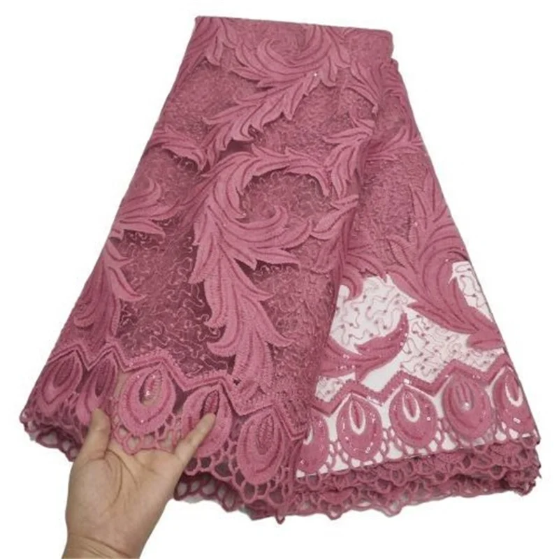 

Маленькие блестки французская молочная шелковая кружевная ткань 2023 розовая Высококачественная африканская кружевная ткань нигерийские кружева с сеткой ткань для свадьбы