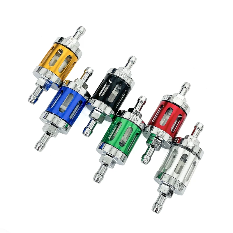 CNC 알루미늄 합금 유리 가스 연료 가솔린 오일 필터 모토, 더트 피트 자전거 125, 140, 150, 160cc CRF70, 90 110, TTR100, 110, KLX65 용, 8mm